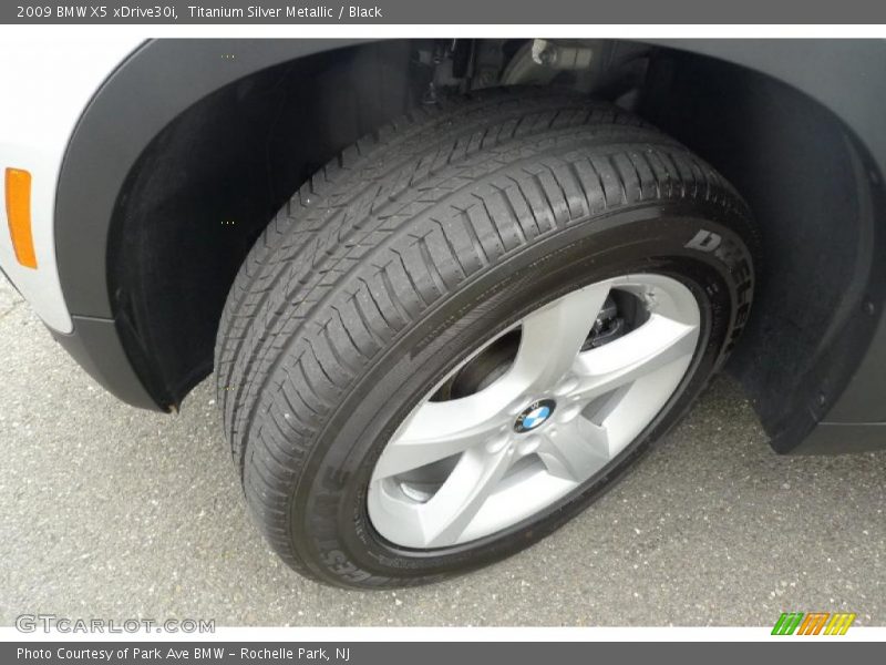 Titanium Silver Metallic / Black 2009 BMW X5 xDrive30i