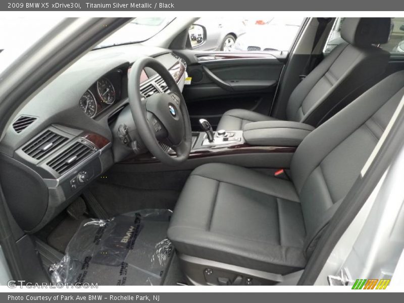 Titanium Silver Metallic / Black 2009 BMW X5 xDrive30i