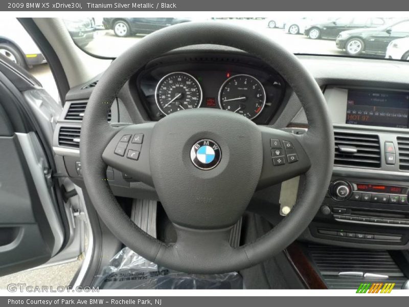 Titanium Silver Metallic / Black 2009 BMW X5 xDrive30i