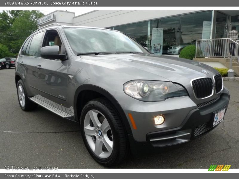 Space Grey Metallic / Beige 2009 BMW X5 xDrive30i