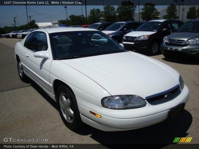 White / Medium Gray 1997 Chevrolet Monte Carlo LS