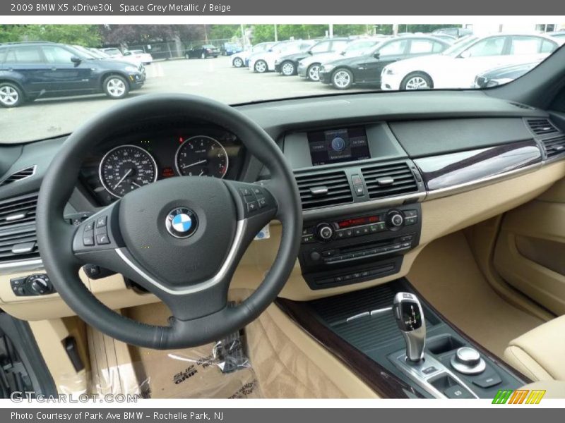 Space Grey Metallic / Beige 2009 BMW X5 xDrive30i