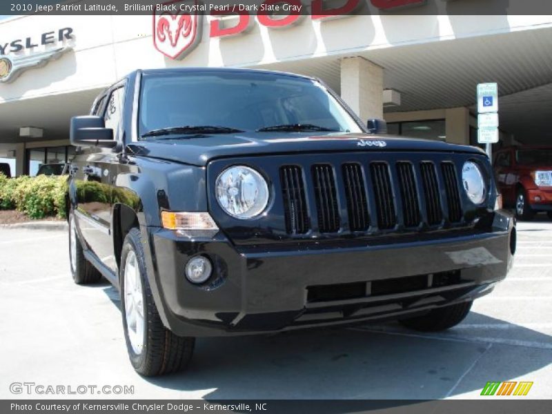 Brilliant Black Crystal Pearl / Dark Slate Gray 2010 Jeep Patriot Latitude