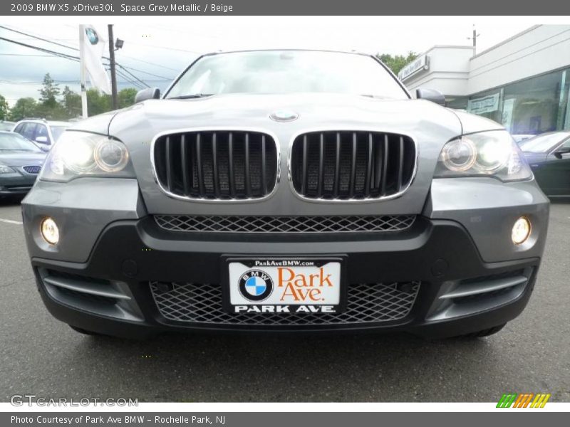Space Grey Metallic / Beige 2009 BMW X5 xDrive30i
