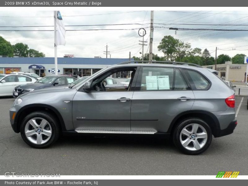 Space Grey Metallic / Beige 2009 BMW X5 xDrive30i