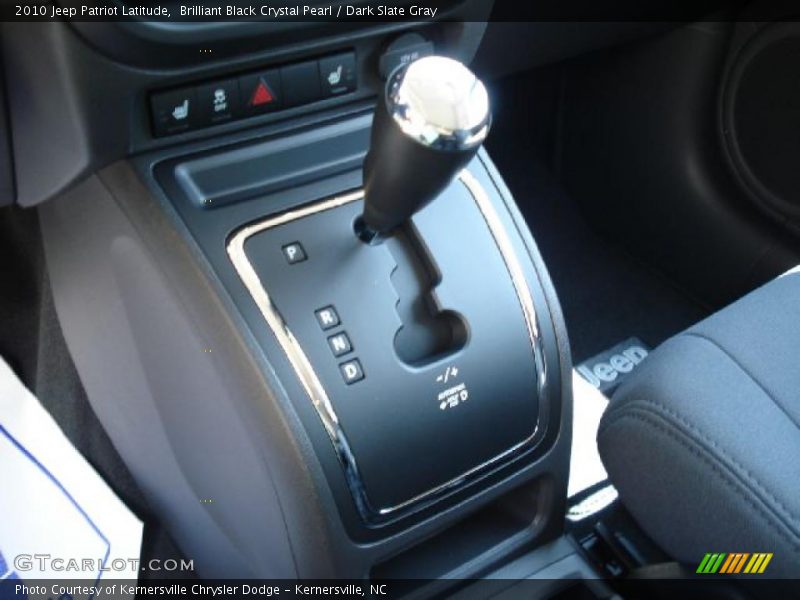 Brilliant Black Crystal Pearl / Dark Slate Gray 2010 Jeep Patriot Latitude
