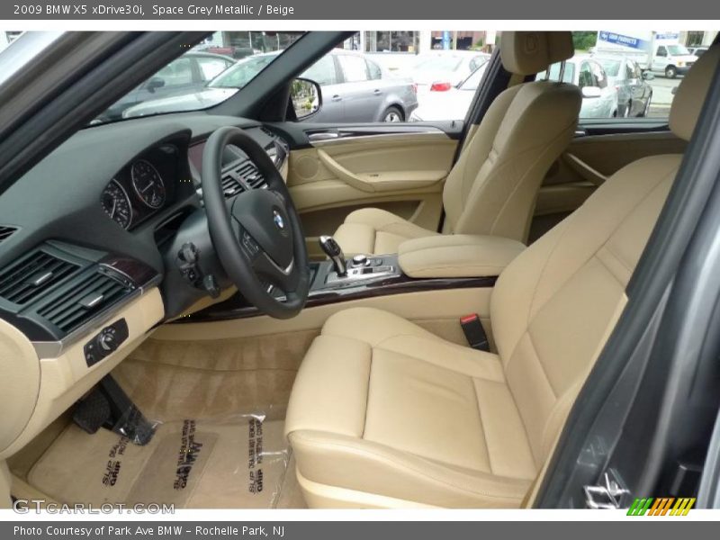 Space Grey Metallic / Beige 2009 BMW X5 xDrive30i