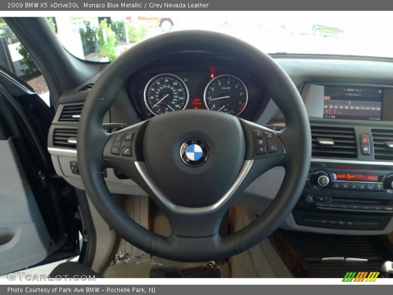 Monaco Blue Metallic / Grey Nevada Leather 2009 BMW X5 xDrive30i