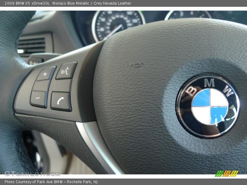 Monaco Blue Metallic / Grey Nevada Leather 2009 BMW X5 xDrive30i