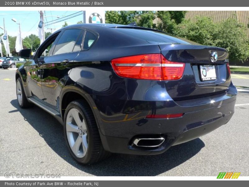 Monaco Blue Metallic / Black 2010 BMW X6 xDrive50i