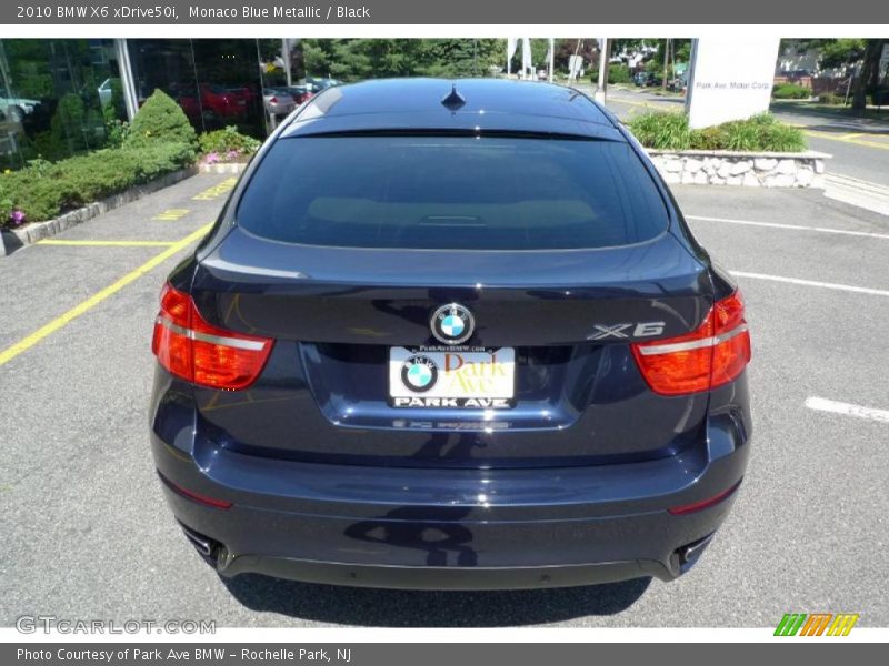 Monaco Blue Metallic / Black 2010 BMW X6 xDrive50i