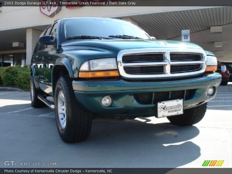 Timberline Green Pearlcoat / Dark Slate Gray 2003 Dodge Durango SLT 4x4