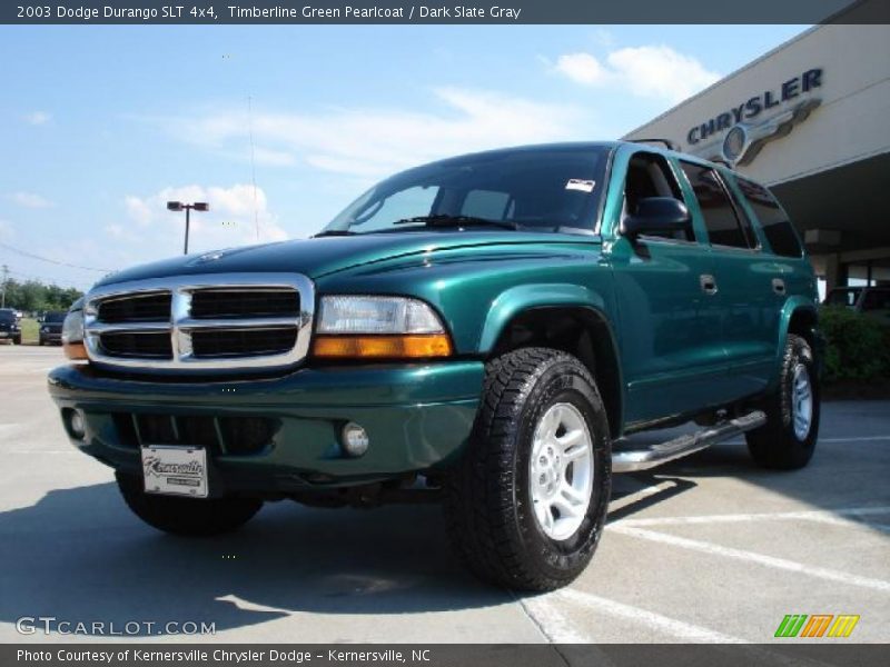 Timberline Green Pearlcoat / Dark Slate Gray 2003 Dodge Durango SLT 4x4