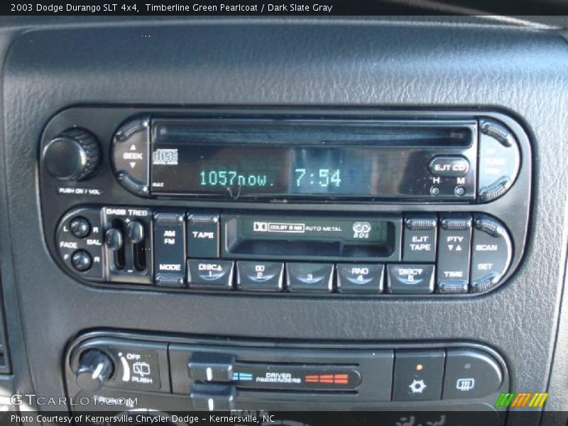 Timberline Green Pearlcoat / Dark Slate Gray 2003 Dodge Durango SLT 4x4