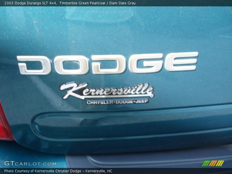Timberline Green Pearlcoat / Dark Slate Gray 2003 Dodge Durango SLT 4x4