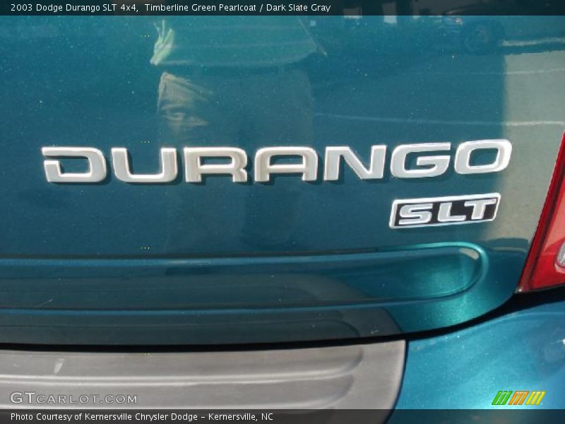 Timberline Green Pearlcoat / Dark Slate Gray 2003 Dodge Durango SLT 4x4