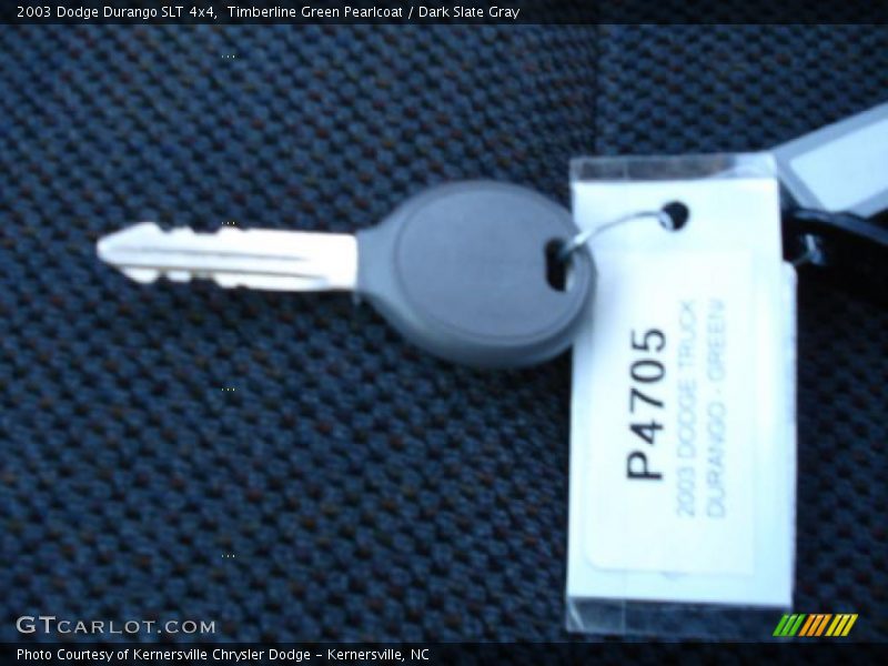 Timberline Green Pearlcoat / Dark Slate Gray 2003 Dodge Durango SLT 4x4