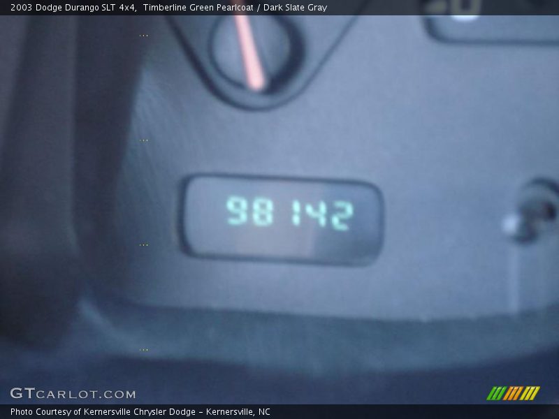 Timberline Green Pearlcoat / Dark Slate Gray 2003 Dodge Durango SLT 4x4