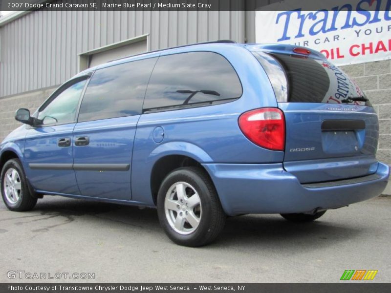 Marine Blue Pearl / Medium Slate Gray 2007 Dodge Grand Caravan SE
