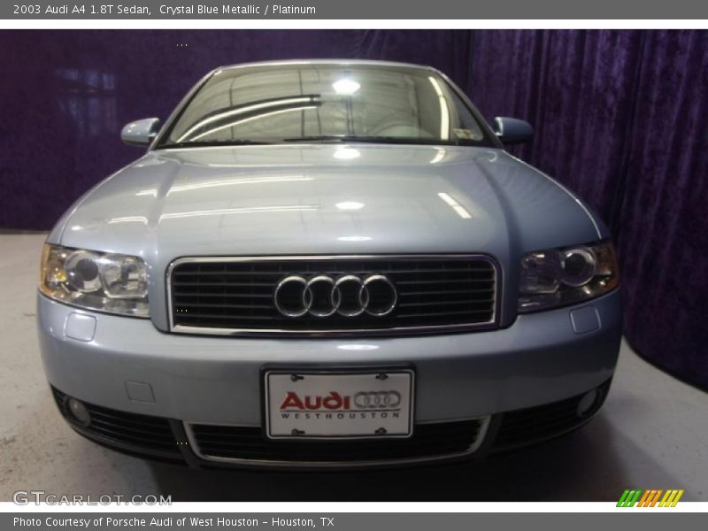 Crystal Blue Metallic / Platinum 2003 Audi A4 1.8T Sedan