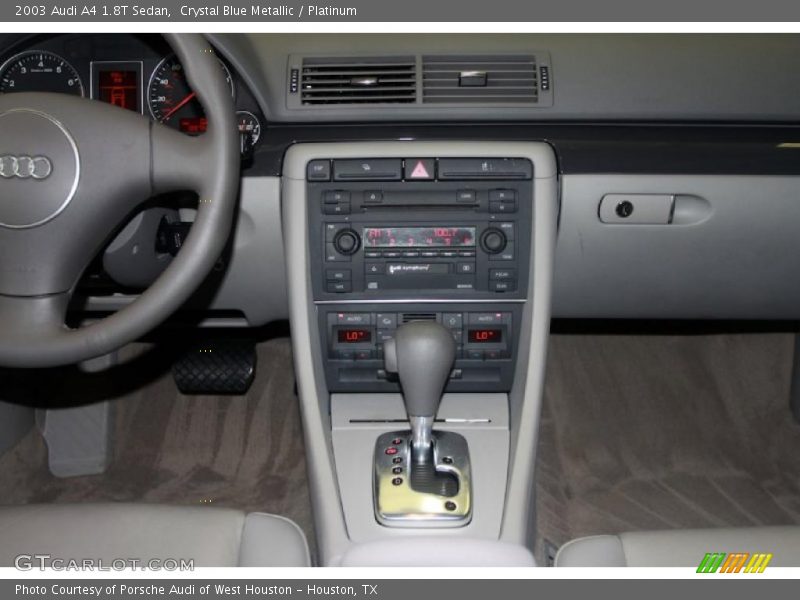 Crystal Blue Metallic / Platinum 2003 Audi A4 1.8T Sedan