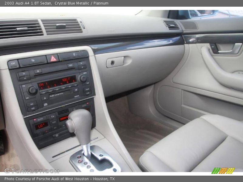 Crystal Blue Metallic / Platinum 2003 Audi A4 1.8T Sedan