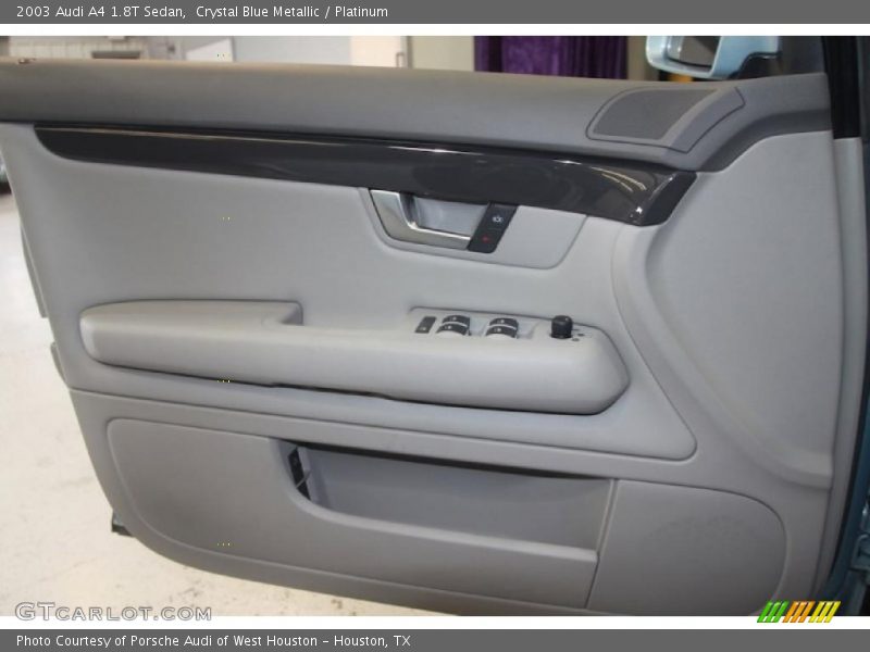 Crystal Blue Metallic / Platinum 2003 Audi A4 1.8T Sedan