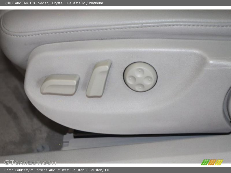 Crystal Blue Metallic / Platinum 2003 Audi A4 1.8T Sedan