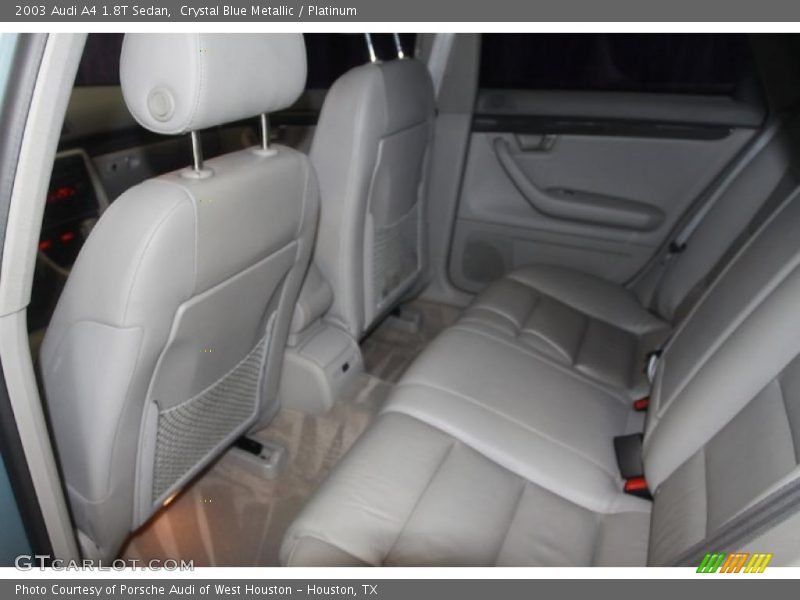 Crystal Blue Metallic / Platinum 2003 Audi A4 1.8T Sedan