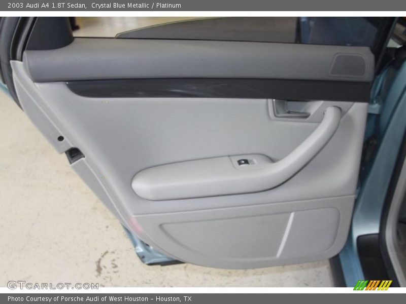 Crystal Blue Metallic / Platinum 2003 Audi A4 1.8T Sedan