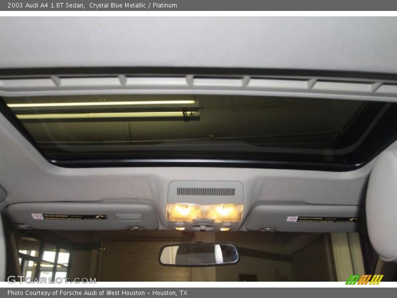 Crystal Blue Metallic / Platinum 2003 Audi A4 1.8T Sedan