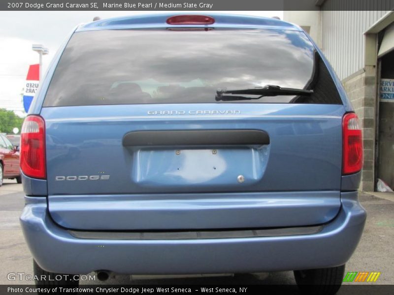 Marine Blue Pearl / Medium Slate Gray 2007 Dodge Grand Caravan SE