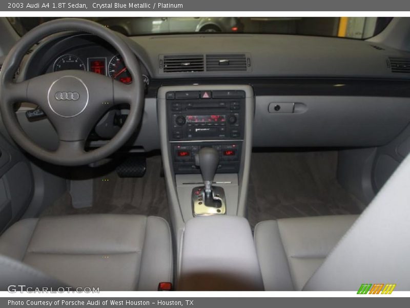 Crystal Blue Metallic / Platinum 2003 Audi A4 1.8T Sedan