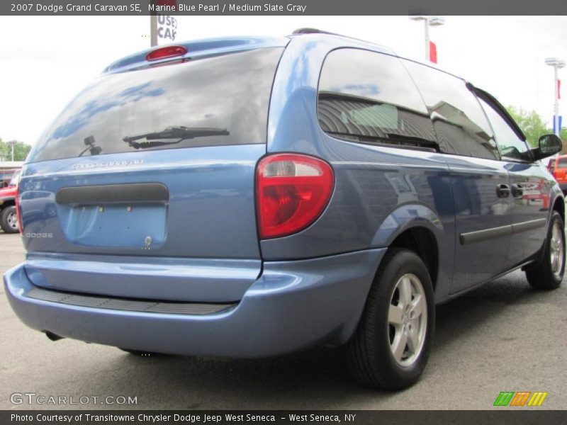 Marine Blue Pearl / Medium Slate Gray 2007 Dodge Grand Caravan SE