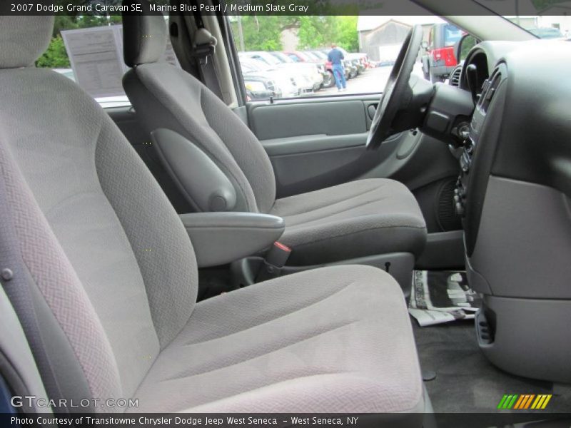 Marine Blue Pearl / Medium Slate Gray 2007 Dodge Grand Caravan SE