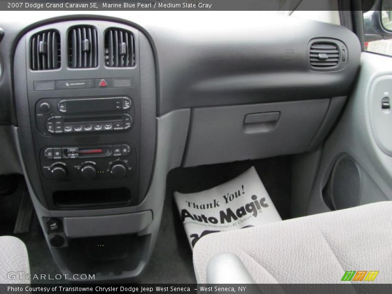 Marine Blue Pearl / Medium Slate Gray 2007 Dodge Grand Caravan SE