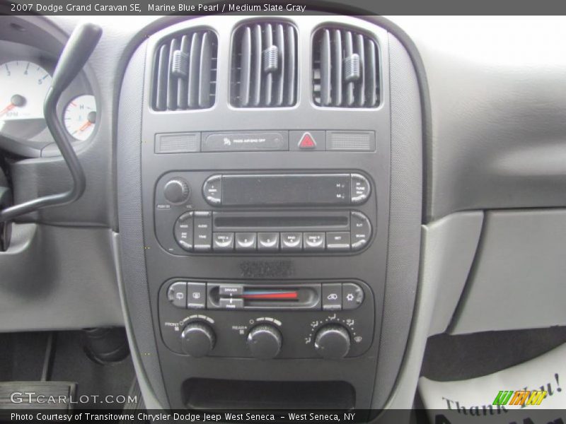 Marine Blue Pearl / Medium Slate Gray 2007 Dodge Grand Caravan SE
