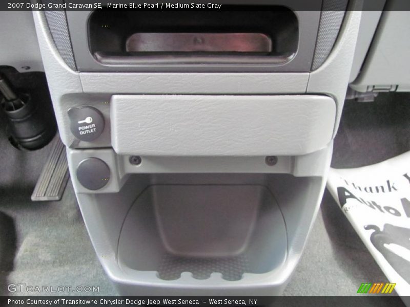 Marine Blue Pearl / Medium Slate Gray 2007 Dodge Grand Caravan SE
