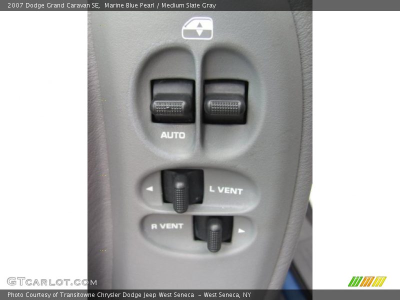 Marine Blue Pearl / Medium Slate Gray 2007 Dodge Grand Caravan SE