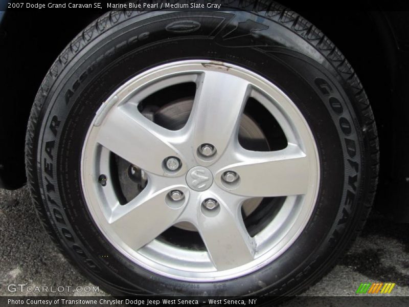 Marine Blue Pearl / Medium Slate Gray 2007 Dodge Grand Caravan SE