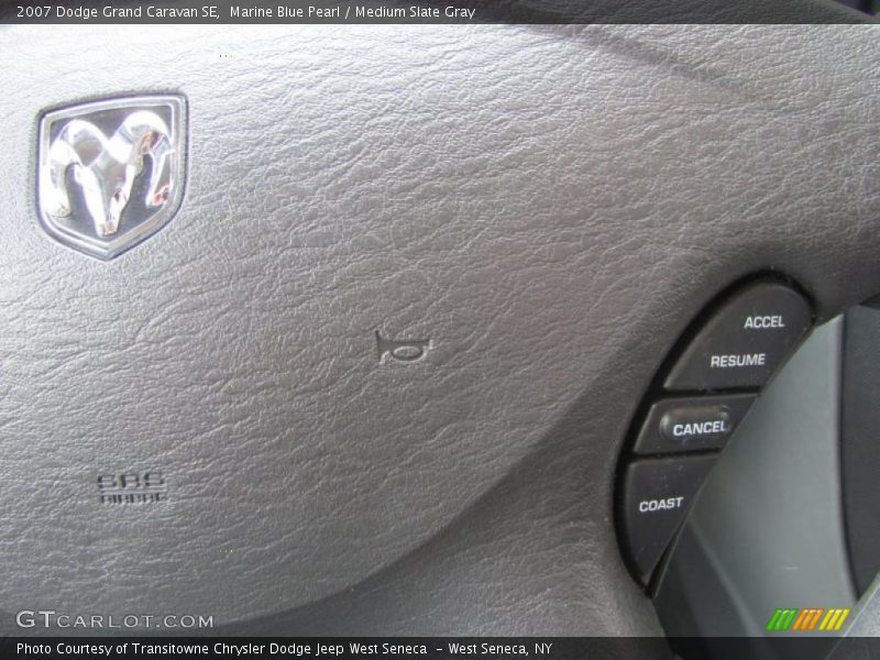 Marine Blue Pearl / Medium Slate Gray 2007 Dodge Grand Caravan SE
