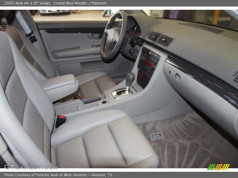 Crystal Blue Metallic / Platinum 2003 Audi A4 1.8T Sedan