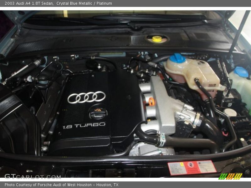 Crystal Blue Metallic / Platinum 2003 Audi A4 1.8T Sedan