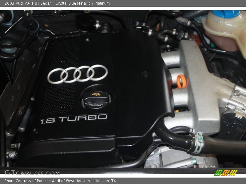 Crystal Blue Metallic / Platinum 2003 Audi A4 1.8T Sedan