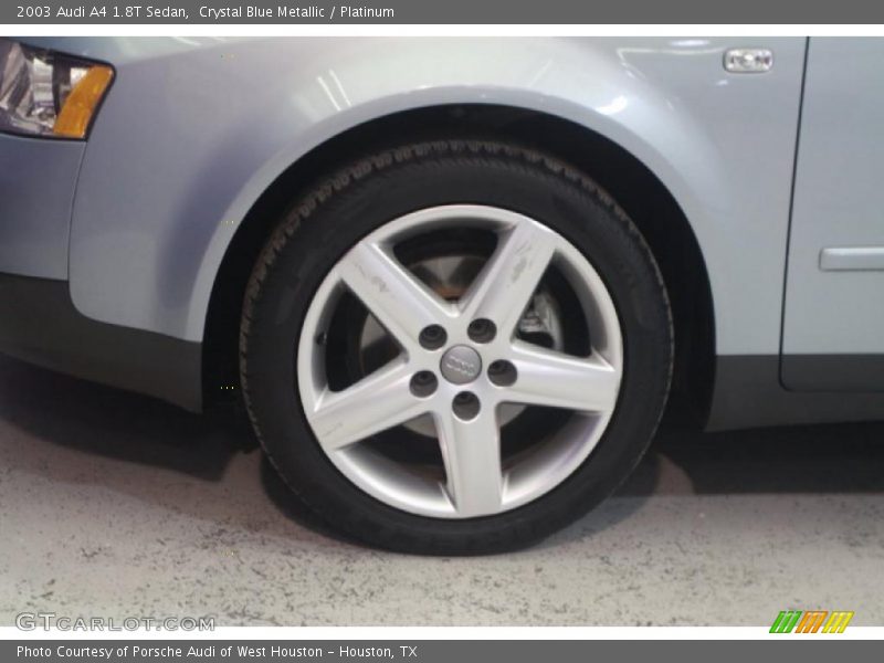 Crystal Blue Metallic / Platinum 2003 Audi A4 1.8T Sedan
