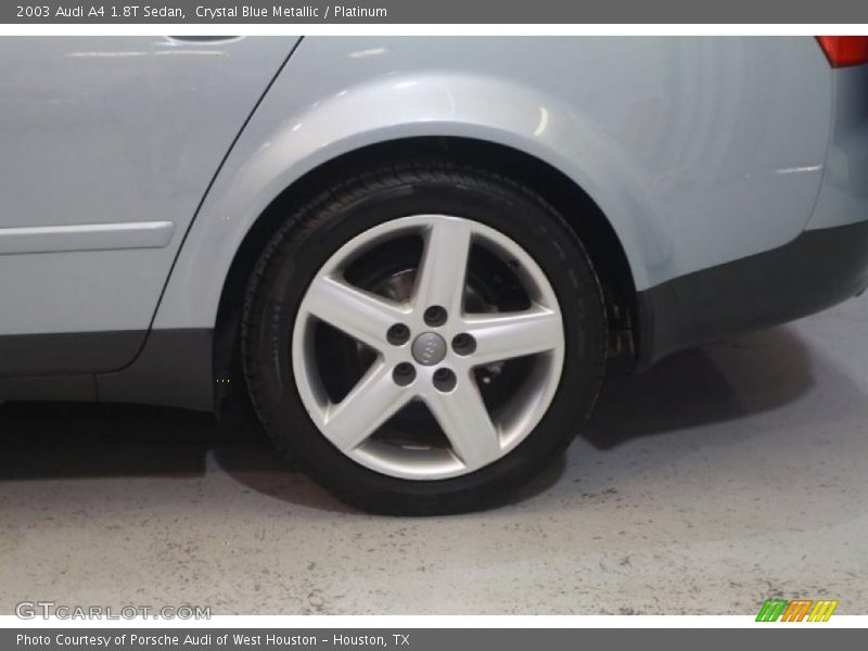 Crystal Blue Metallic / Platinum 2003 Audi A4 1.8T Sedan