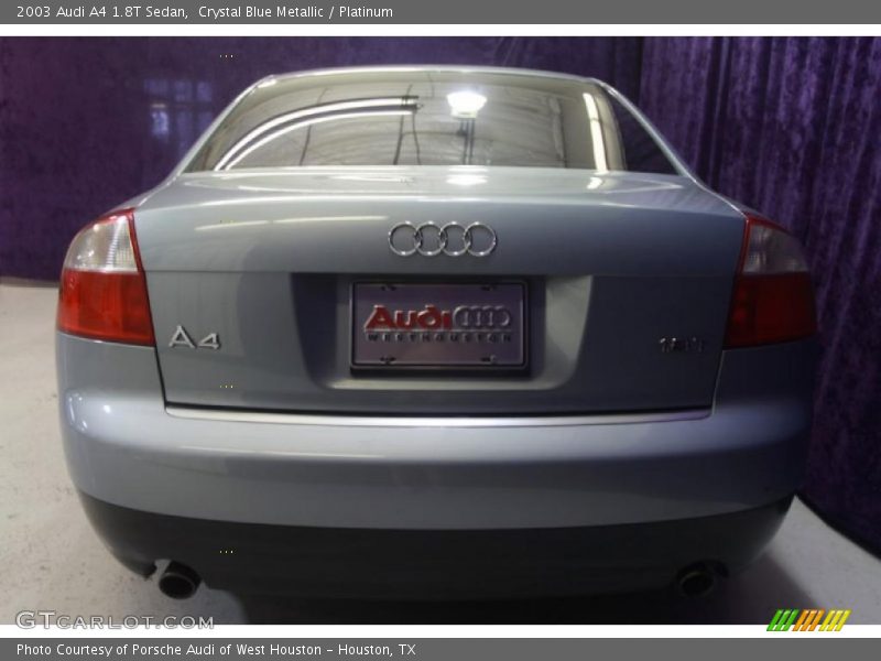 Crystal Blue Metallic / Platinum 2003 Audi A4 1.8T Sedan