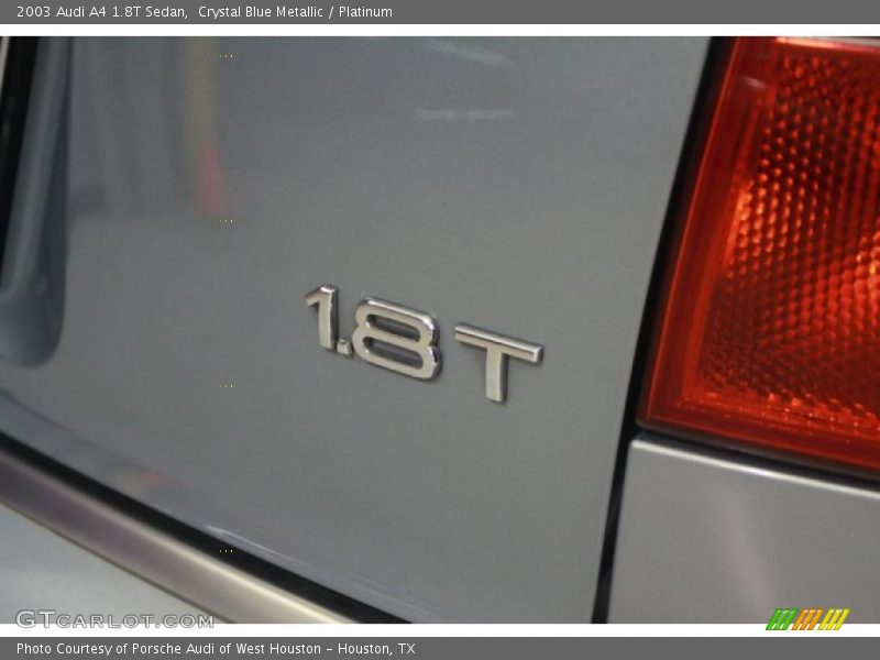 Crystal Blue Metallic / Platinum 2003 Audi A4 1.8T Sedan