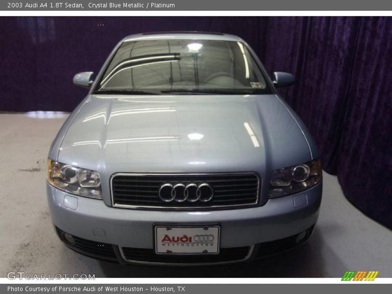 Crystal Blue Metallic / Platinum 2003 Audi A4 1.8T Sedan
