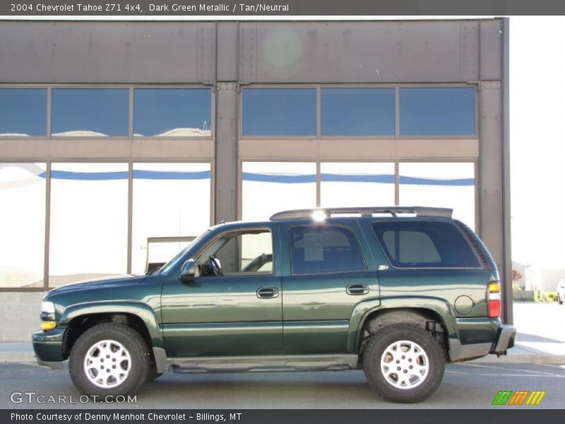 Dark Green Metallic / Tan/Neutral 2004 Chevrolet Tahoe Z71 4x4